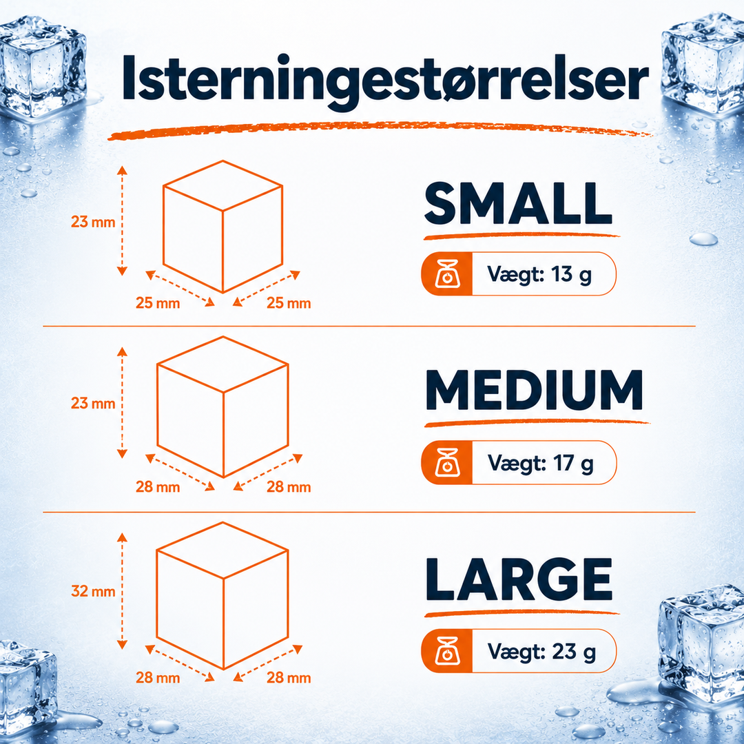 Hoshizaki IM-45CPE - Isterningmaskine - 47 kg/døgnet - 15 kg magasin - Store isterninger