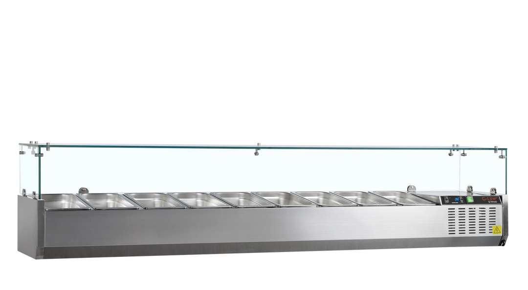 Tefcold VK38-200 - Countertop fridge - 9 x GN 1/3 - 200 cm wide