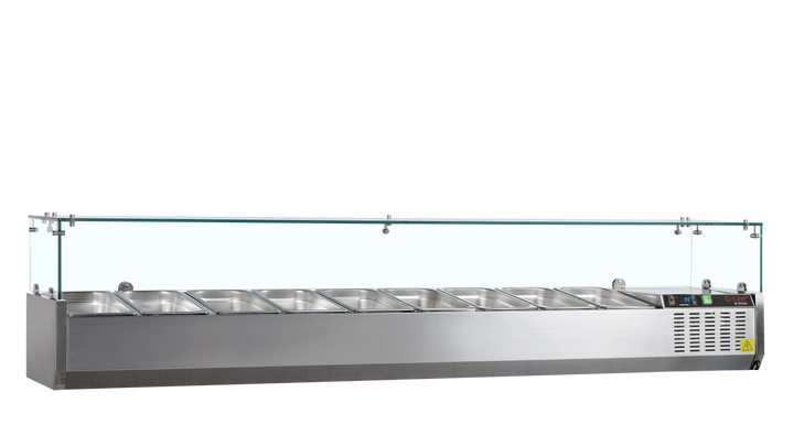 Tefcold VK38-200 - Countertop fridge - 9 x GN 1/3 - 200 cm wide