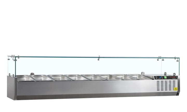 Tefcold GVC38-180 - Køleopsats til 8 x GN 1/3 - 180 cm