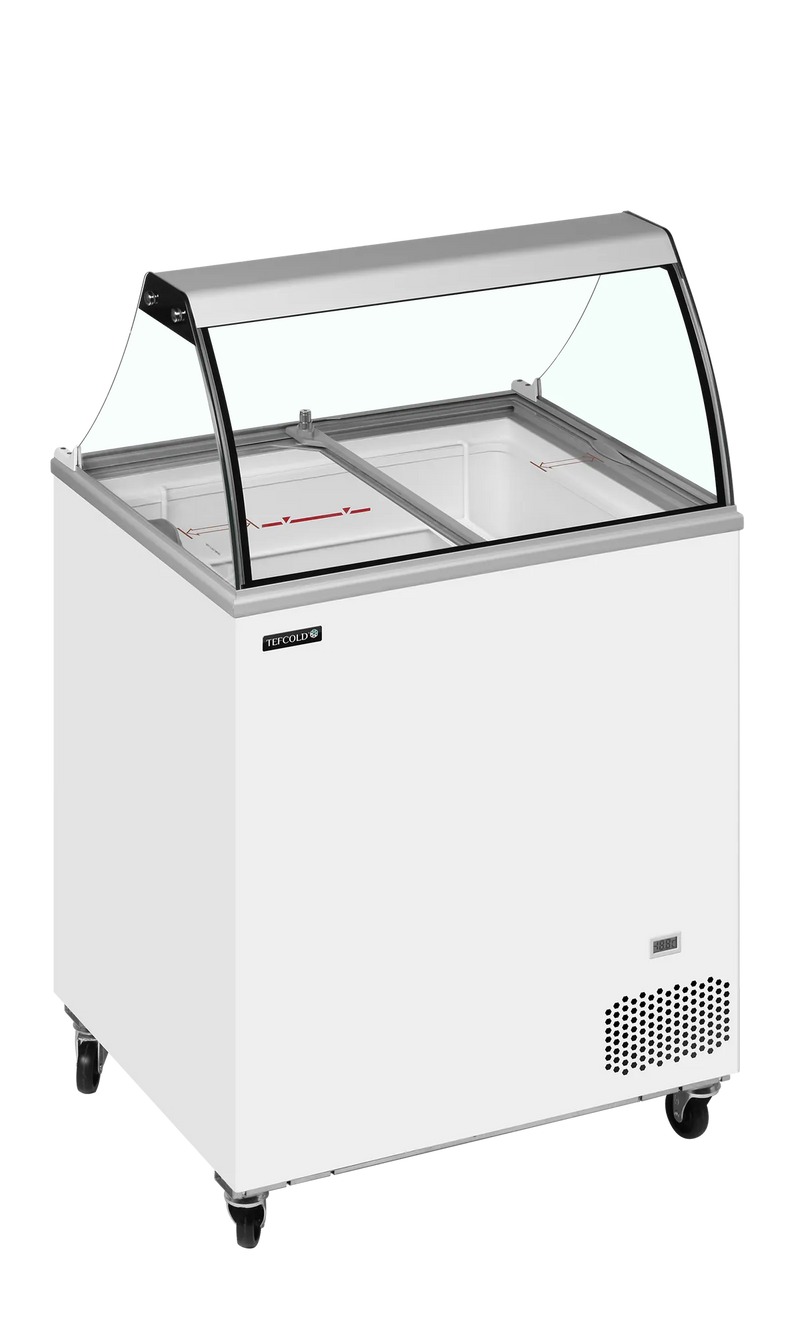 Isdisk til 4 x 5 liter scoop is - Tefcold IC201SC+SO - 1,85 kw/24 timer
