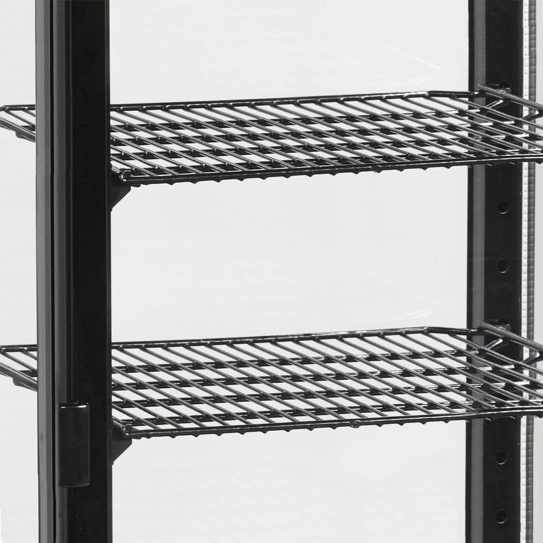 Sort kølemontre med 2 hylder - Tefcold UPD60-BLACK - 58 liter - 42 dB - 3,59 Kw/24 timer