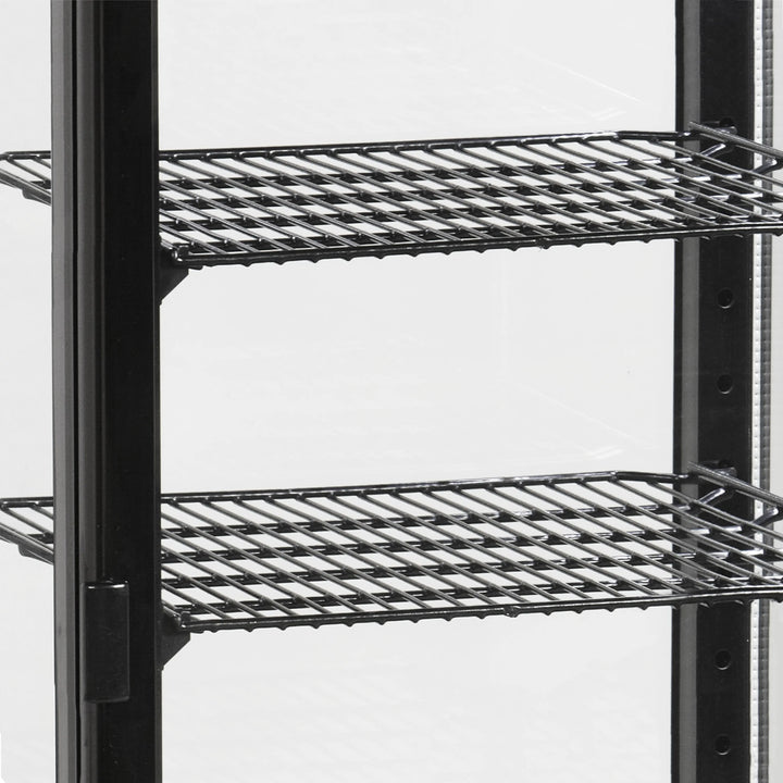 Sort kølemontre med 2 hylder - Tefcold UPD60-BLACK - 58 liter - 42 dB - 3,59 Kw/24 timer