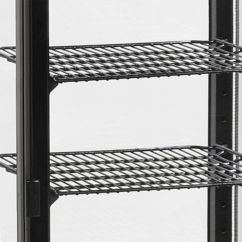 Sort kølemontre med 2 hylder - Tefcold UPD60-BLACK - 58 liter - 42 dB - 3,59 Kw/24 timer