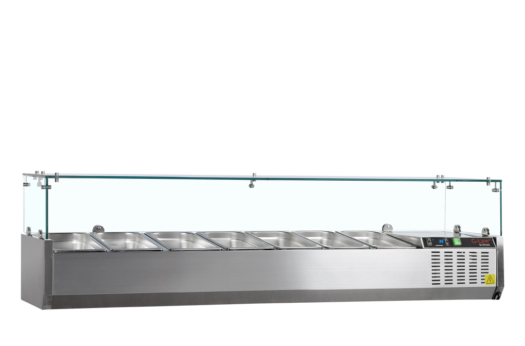 Tefcold GVC33-160 - Køleopsats til 7 x GN 1/4 - 160 cm bred