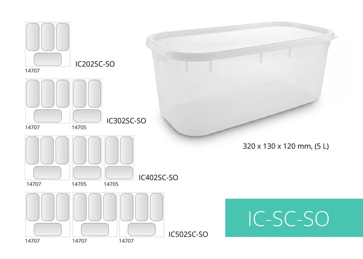 Tefcold IC202SC-SO isdisk - Til 4 bakker á 5 liter - Skydelåg (til 1 person)