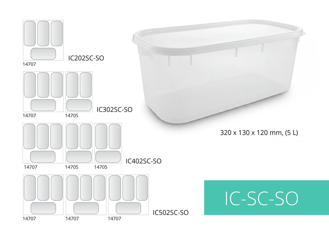 Tefcold IC301SC-SO ice cream counter - 7 x 5 liters - Sliding lid