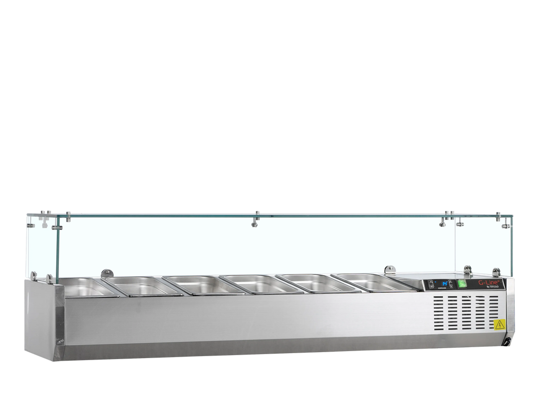 Tefcold GVC33-140- Køleopsats til 6 x GN 1/4 - 140 cm bred