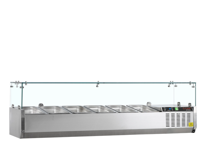 Tefcold GVC33-140- Køleopsats til 6 x GN 1/4 - 140 cm bred