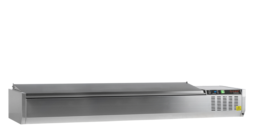 Tefcold GVC33-200 S/S - Køleopsats til 10 x GN 1/4 - 200 cm bred