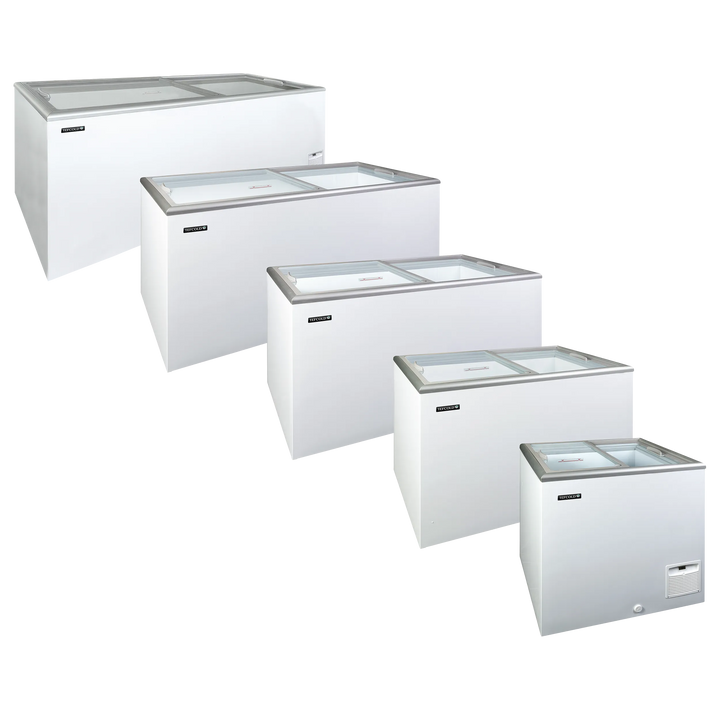 Fryser med glaslåge - Tefcold IDA300-W1