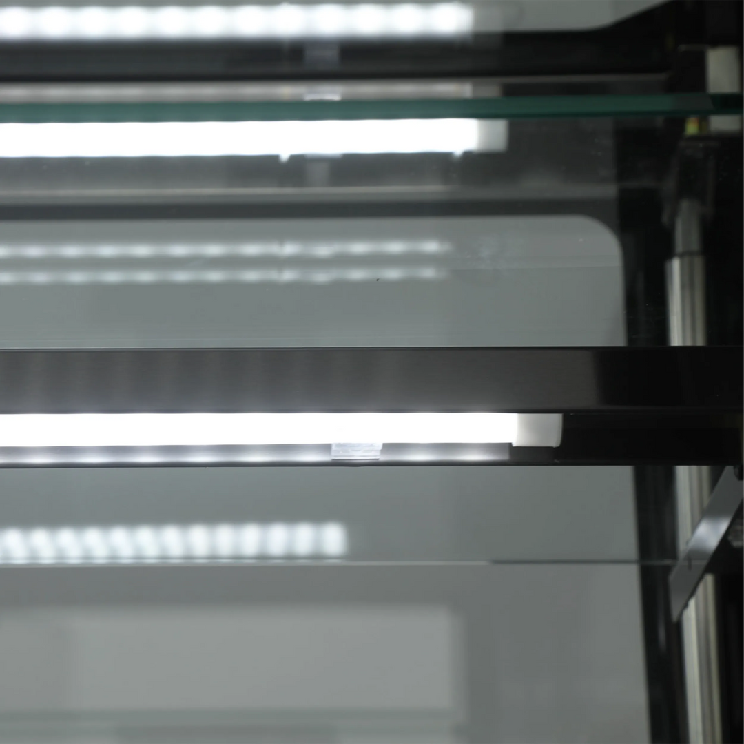 Refrigerated display counter with 3 shelves - Tefcold PDA3-CTF90B-1 - 5.31 kWh/24h