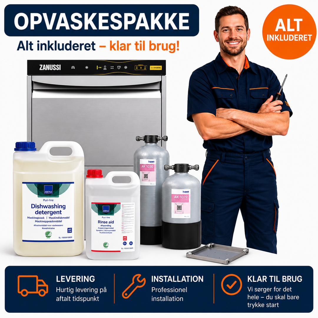 Zanussi LS6 - Underbordsopvasker pakke - 50x50 cm (FAST PRIS)