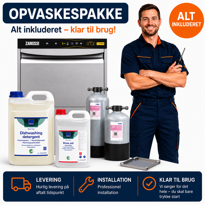 Zanussi LS6 - Underbordsopvasker pakke - 50x50 cm (FAST PRIS)