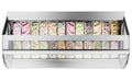 Millenium LX24 ice cream counter - 24 x 5 liters - Ventilated - 215.6 cm long