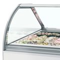 Millenium LX24 ice cream counter - 24 x 5 liters - Ventilated - 215.6 cm long