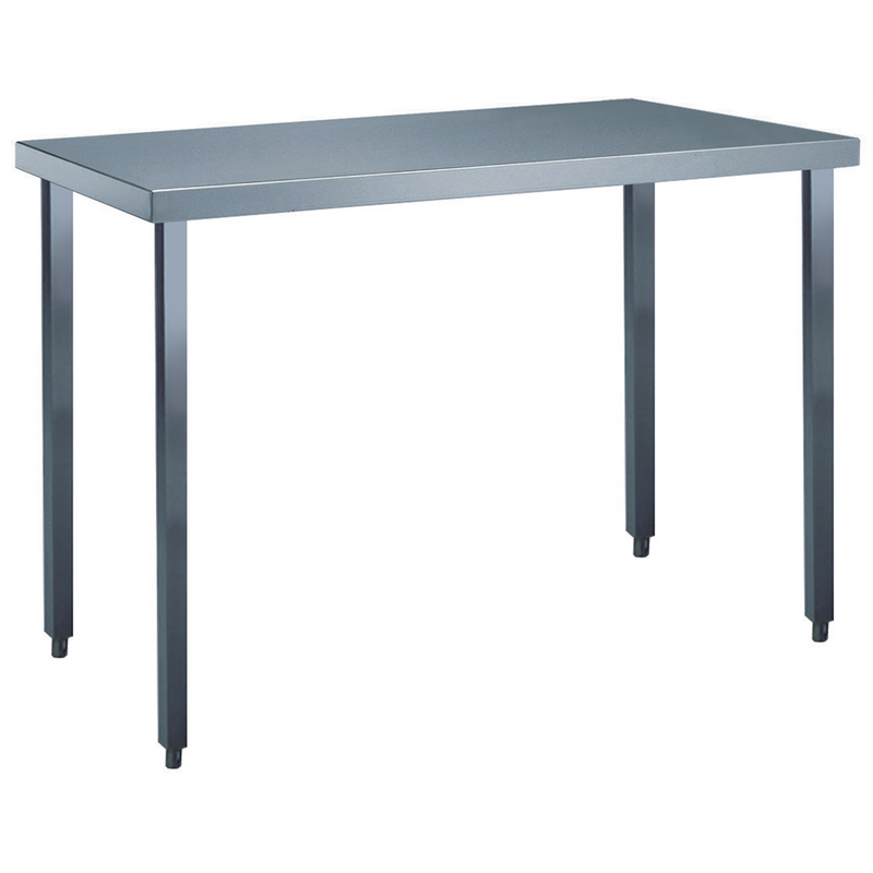 Zanussi rustfrit stålbord - Standard serie - 70 cm dyb, 50-280 cm bred
