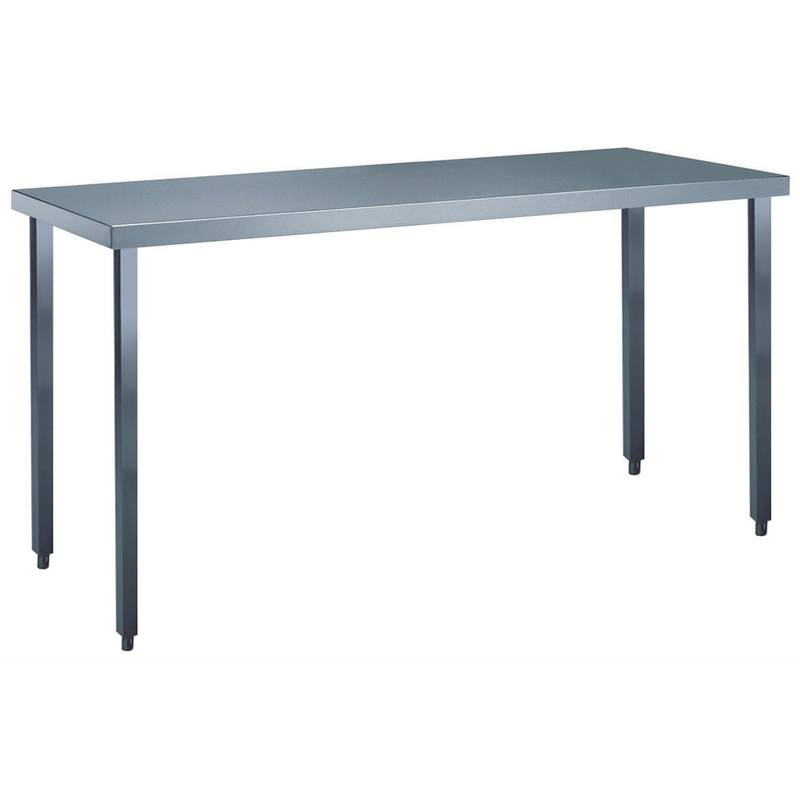 Zanussi rustfrit stålbord - Standard serie - 70 cm dyb, 50-280 cm bred