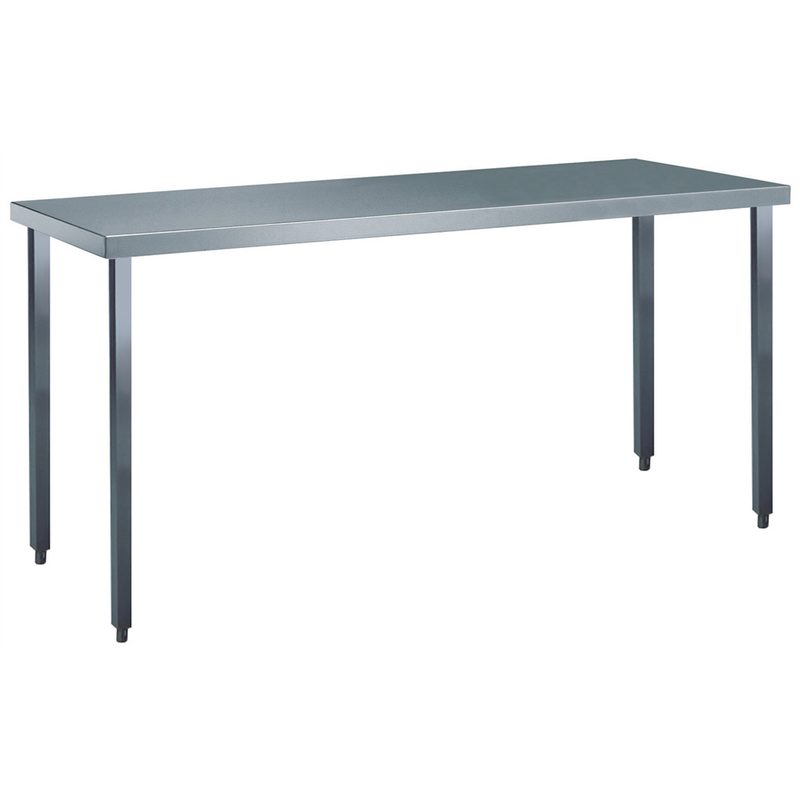Zanussi rustfrit stålbord - Standard serie - 70 cm dyb, 50-280 cm bred