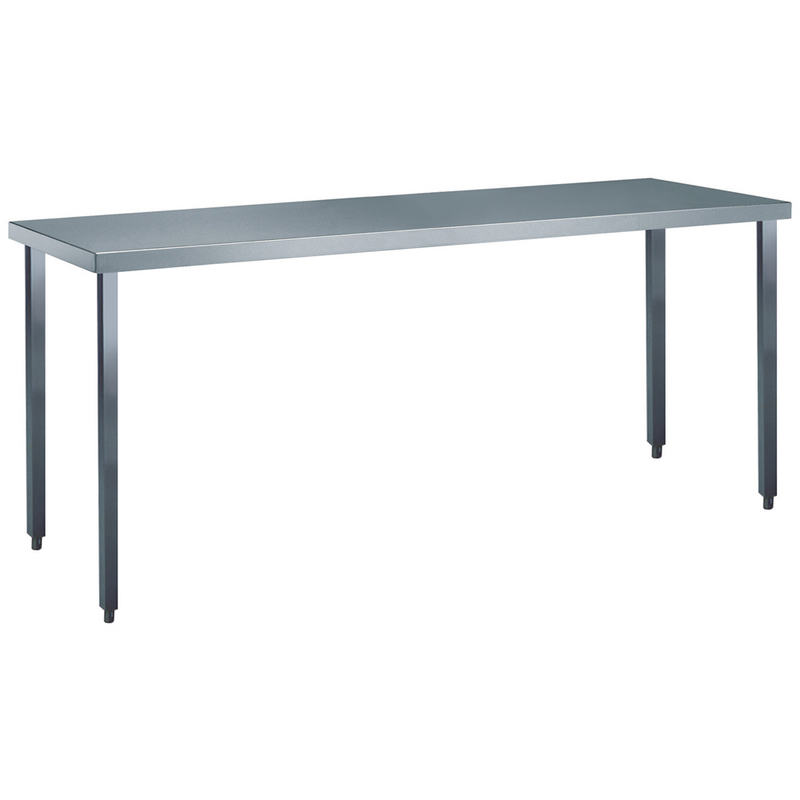 Zanussi rustfrit stålbord - Standard serie - 70 cm dyb, 50-280 cm bred