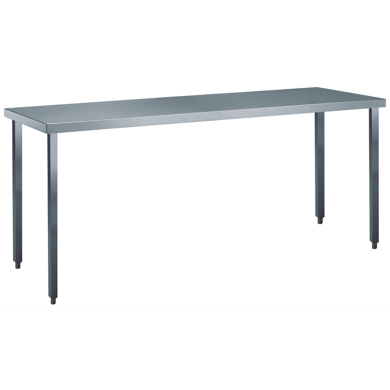Zanussi rustfrit stålbord - Standard serie - 70 cm dyb, 50-280 cm bred