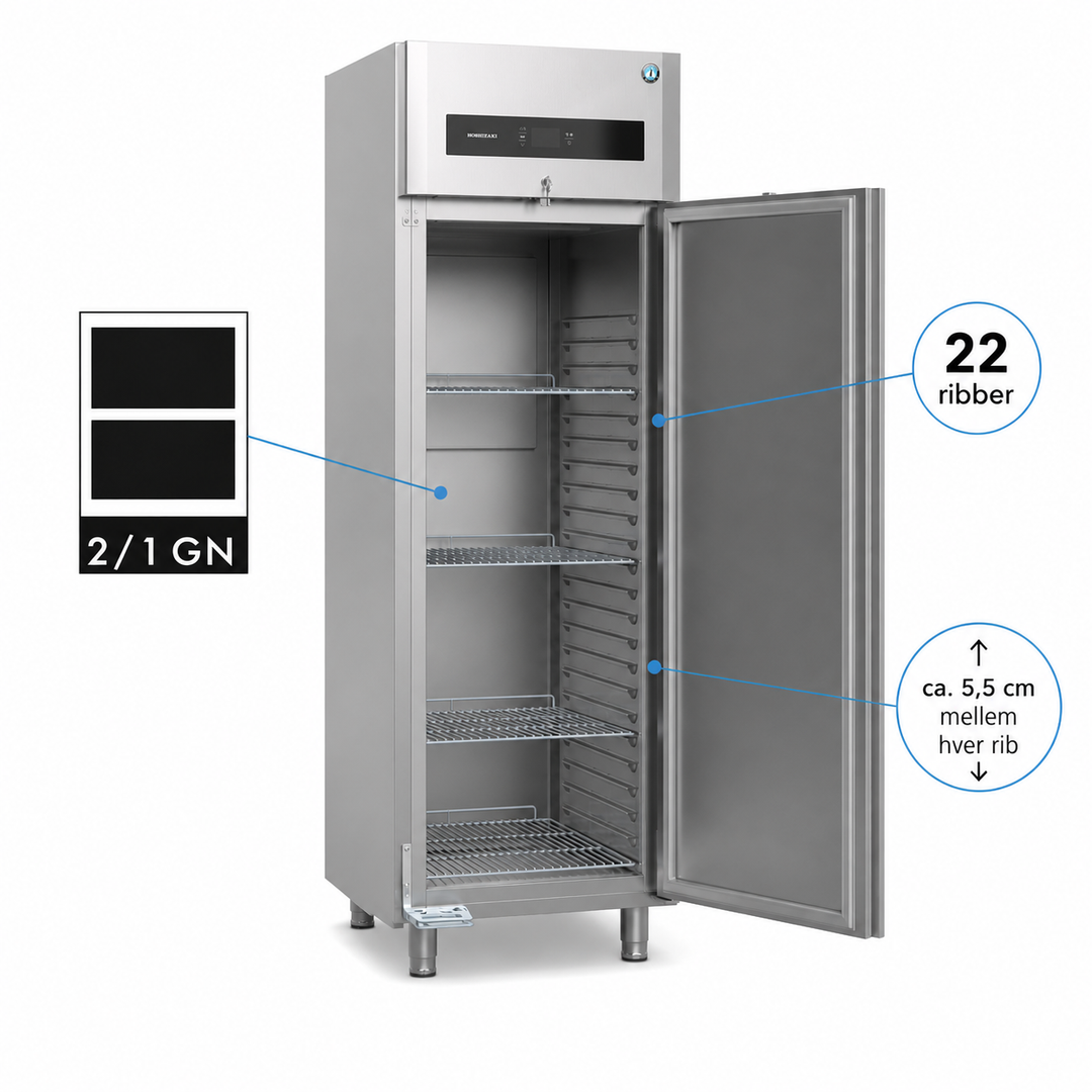 Upright refrigerator - Hoshizaki Premier K70 L DR - 48 dB - 0.93 Kw/24 hours