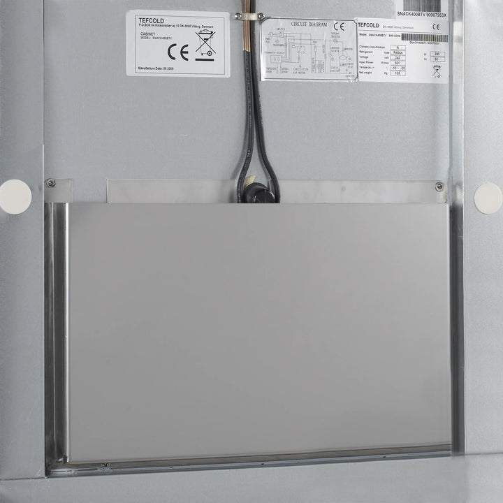 Lagerkøleskab - Tefcold RK505 - 45 DB - 1,12 KW/24 timer (53 x 54 cm hylder)