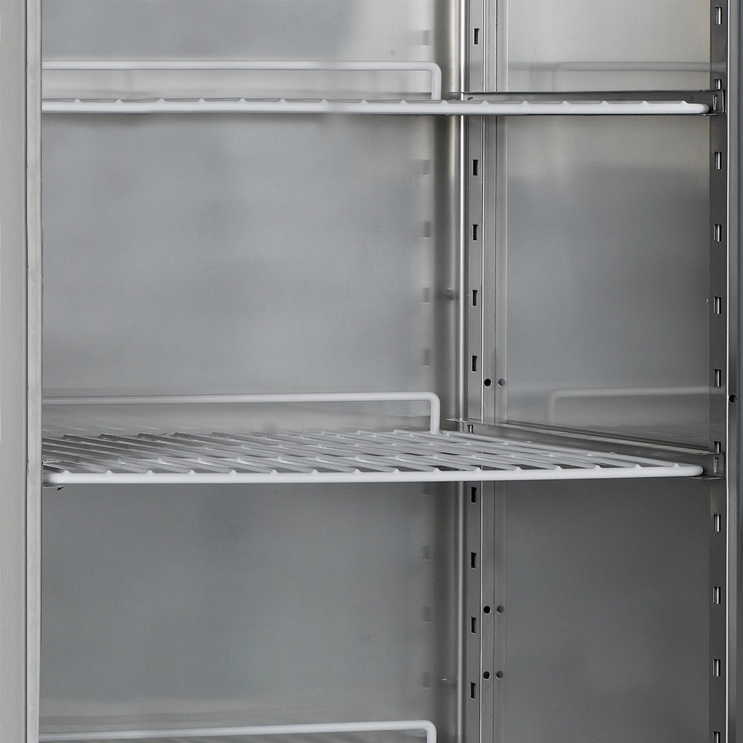 Lagerkøleskab - Tefcold RK505 - 45 DB - 1,12 KW/24 timer (53 x 54 cm hylder)
