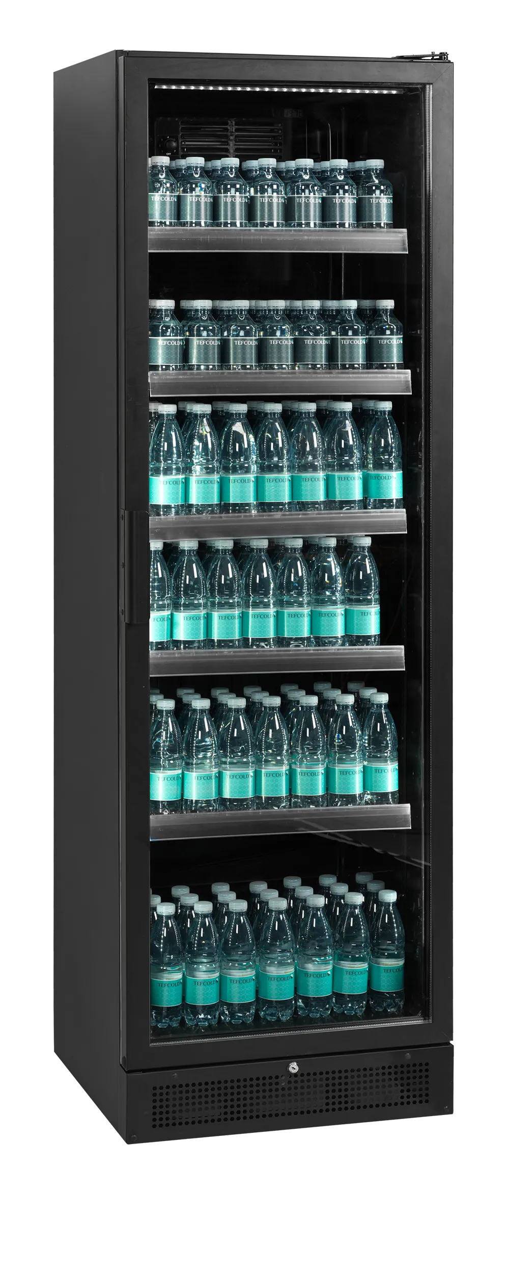 Sort display køleskab - Tefcold  SCU1425H - 347 liter - 45 db - 1,8 kw/24 timer