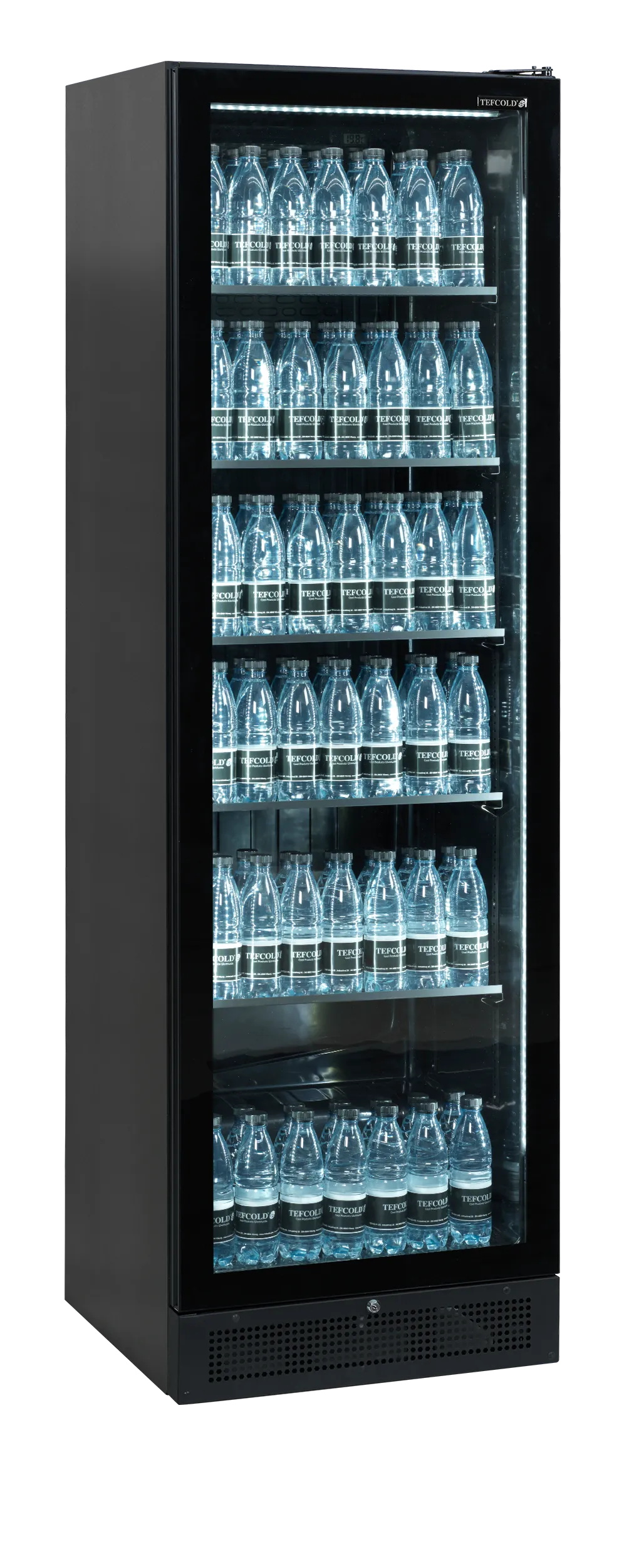 Sort display køleskab - Tefcold SCU1425 FRAMELESS - 347 liter - 45 db - 1,87 kw/24 timer