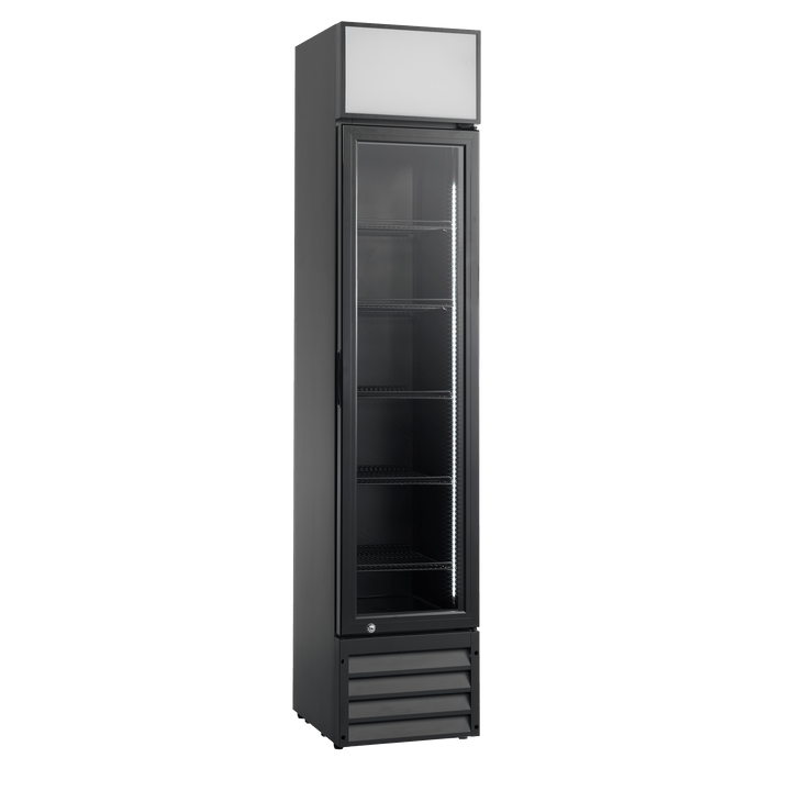 Display køleskab - Scancool SD 217 BE - 133 liter - 50 dB - 1,57 Kw/24 timer - 39 cm bred (Kan leveres fra 2 okt. 2025)