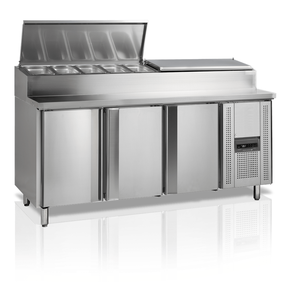 Sandwichbord med kantineholder - Tefcold SS7300 - 407 liter - 2,8 kw/24 timer - 179,5 cm bred