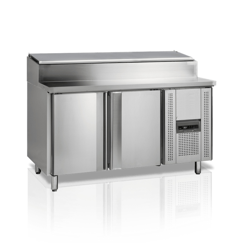 Sandwichbord med kølebrønd til GN 1/3 - Tefcold SS8200 - 337 liter - 2,8 kw/24 timer - 151 cm bred