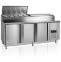 Sandwichbord med kølebrønd til GN 1/3 - Tefcold SS8300 - 497 liter - 3,2 kw/24 timer - 202 cm bred