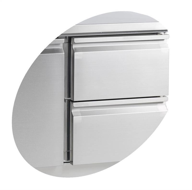 Sandwichbord med kantineholder - Tefcold SS1435 - 320 liter - 2,4 kw/24 timer - 136,5 cm bred