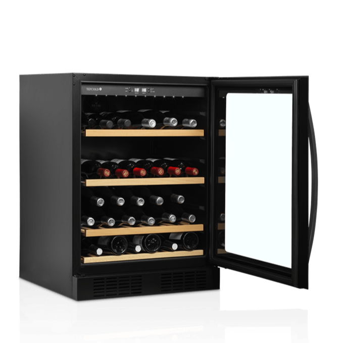 Vinkøleskab - Tefcold TFW200-F - 5 til 18 °C - Ventileret - 48 flasker - 40 dB - 0,36 kW/24 timer
