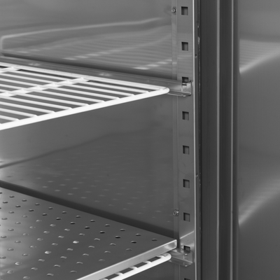 Lagerkøleskab - Tefcold RK500SNACK - 429 liter - 42 DB - 1,12 KW/24 timer (53 x 54 cm hylder)