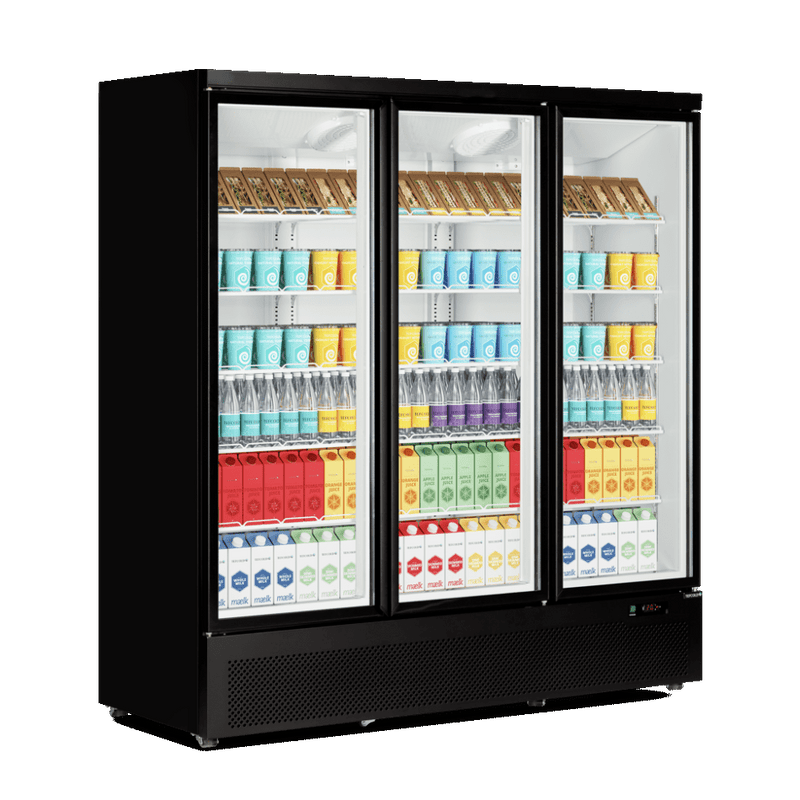 Tripple display køleskab til fødevarer - Tefcold Atom Maxi C3DB - 1264 liter - 5,41  kW/24timer - 65 DB
