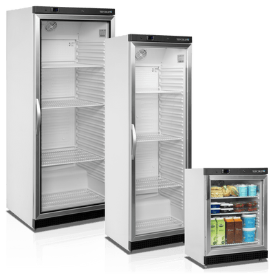 Display køleskab til fødevarer - Tefcold UR400G - 350 liter - 40 DB - 2,12 Kw/ 24 timer