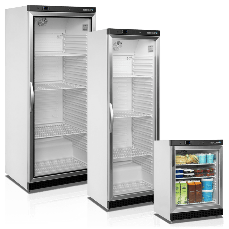 Display køleskab til fødevarer - Tefcold UR400G - 350 liter - 40 DB - 2,12 Kw/ 24 timer