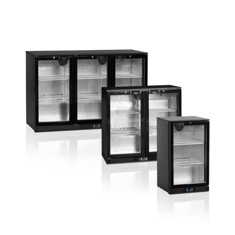 Tripple backbar med skydedøre - Tefcold DB301S-3 - 278 liter - 44 DB - 1,74 kW/24 timer (87 cm høj)