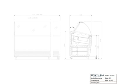 Bermuda RV13 isdisk - 13 x 5 liter - Ventileret - 153 cm lang