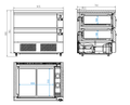 Køleskuffe/fryseskuffe Tefcold UD2-2 omstilbar - 154 liter - 9,07 kW/24 timer -  54 DB
