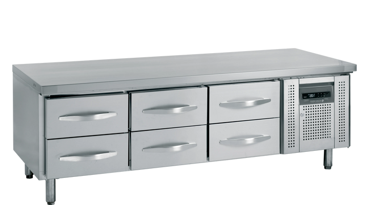 Kølebord lav model Tefcold UC5360 - 262 liter - 2,51 kW/24 timer - 42 DB
