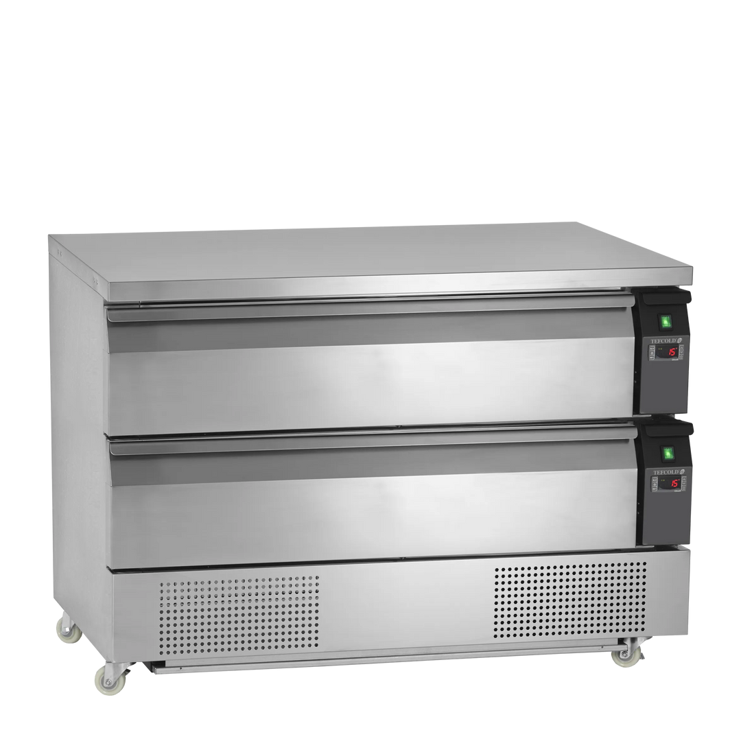 Køleskuffe/fryseskuffe Tefcold UD2-3 omstilbar - 154 liter - 10,17 kW/24 timer -  54 DB