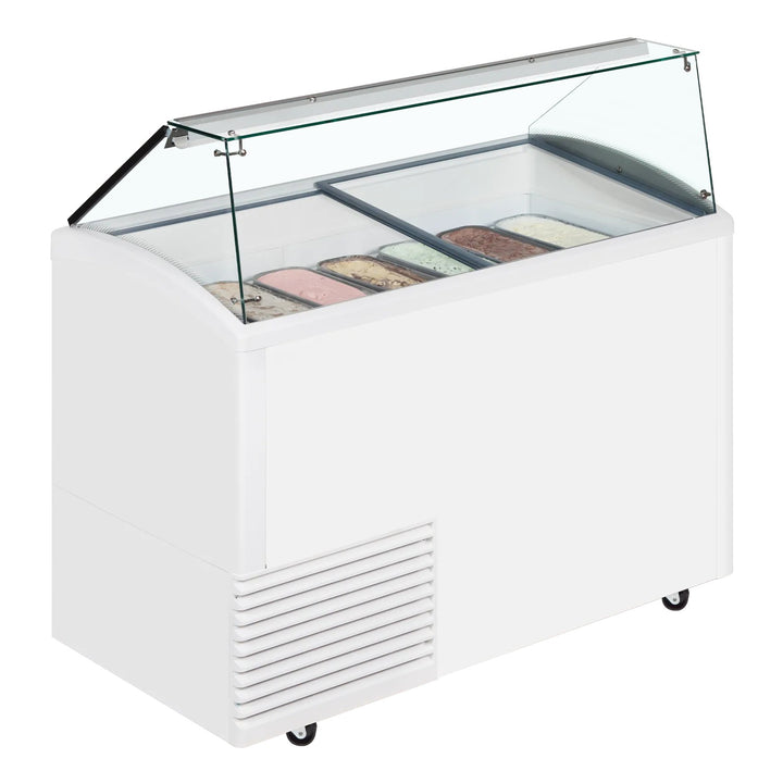 Tefcold UDRS10 isdisk - 10 x 5 liter - Skydelåg - Statisk