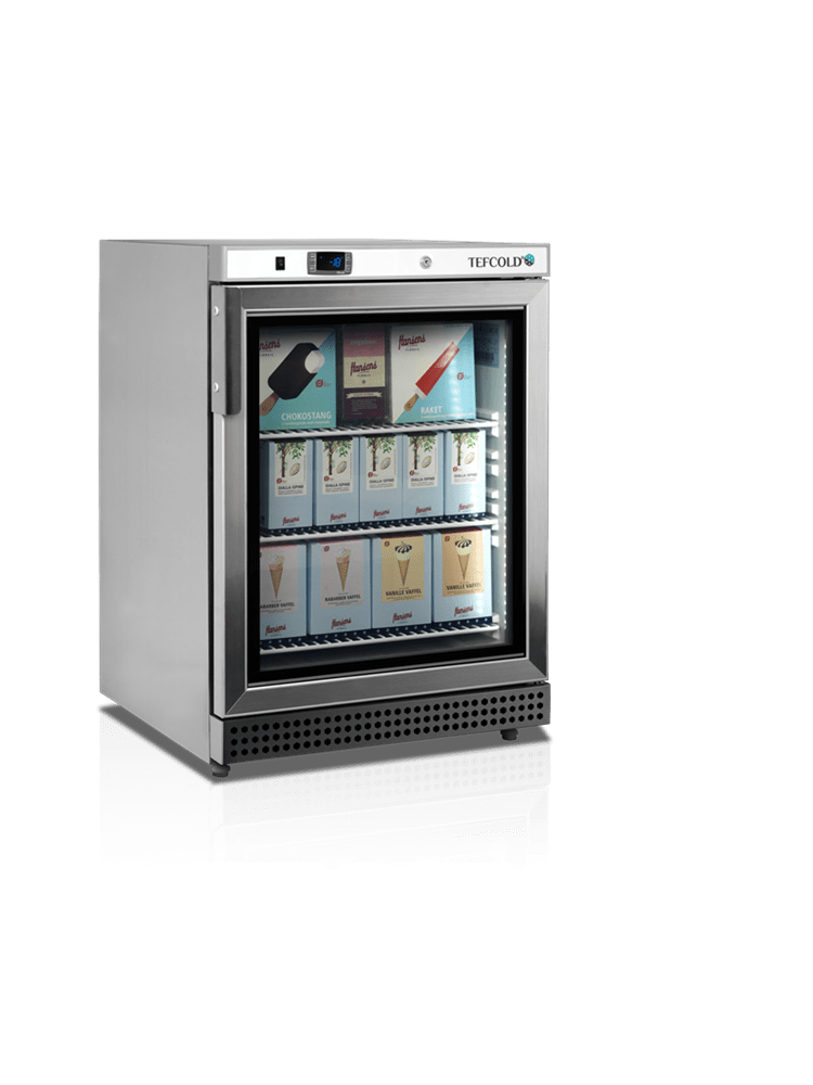 Mini display fryser - Tefcold UF200VSG - 40 dB - 6,21 kW/24 timer