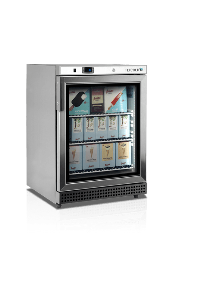 Mini display fryser - Tefcold UF200VSG - 40 dB - 6,21 kW/24 timer