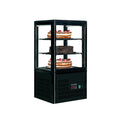 Sort kølemontre med 2 hylder - Tefcold UPD60-BLACK - 58 liter - 42 dB - 3,59 Kw/24 timer