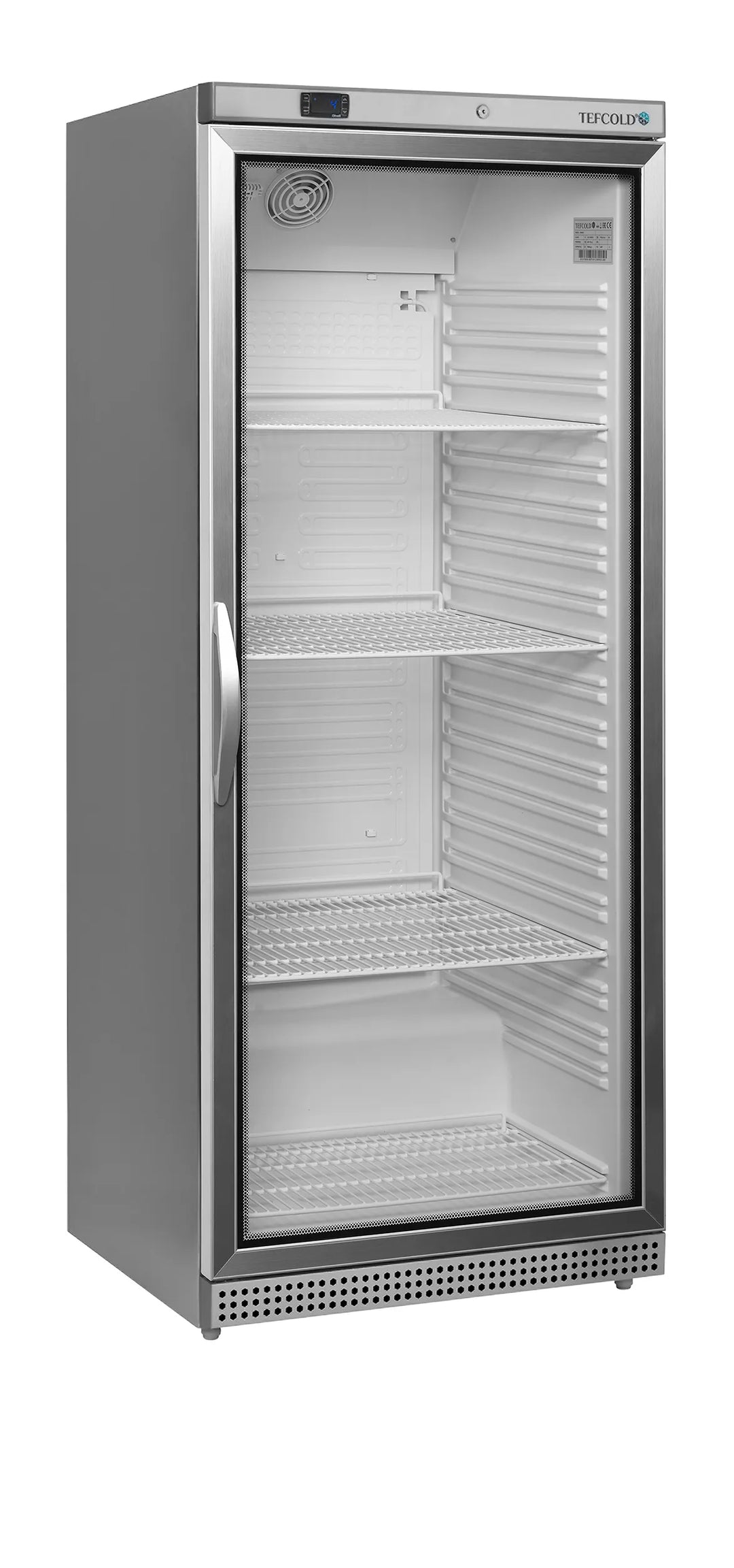 Display køleskab - Tefcold UR600SG - 570 liter - 45 DB - 2,25 Kw/ 24 timer (GN 2/1)